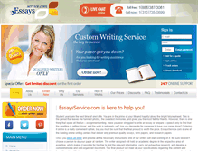 Tablet Screenshot of essaysservice.com
